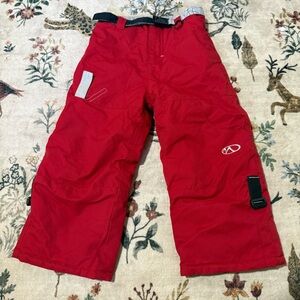 Marker Red Snow Pants with Logo size 3T